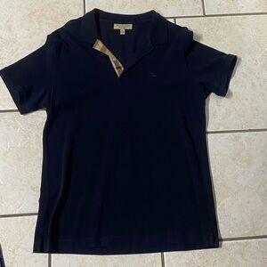 Burberry men’s polo shirt size L color it’s dark blue